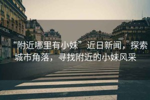 “附近哪里有小妹”近日新聞，探索城市角落，尋找附近的小妹風采