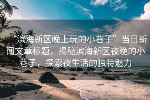“濱海新區(qū)晚上玩的小巷子”當(dāng)日新聞文章標(biāo)題，揭秘濱海新區(qū)夜晚的小巷子，探索夜生活的獨特魅力