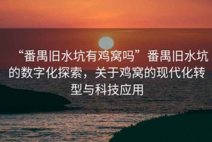 “番禺舊水坑有雞窩嗎”番禺舊水坑的數字化探索，關于雞窩的現代化轉型與科技應用