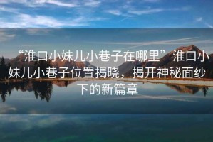 “淮口小妹兒小巷子在哪里”淮口小妹兒小巷子位置揭曉，揭開神秘面紗下的新篇章