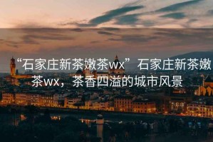 “石家莊新茶嫩茶wx”石家莊新茶嫩茶wx，茶香四溢的城市風景