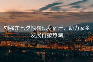 劉強(qiáng)東七夕驚喜現(xiàn)身宿遷，助力家鄉(xiāng)發(fā)展再掀熱潮