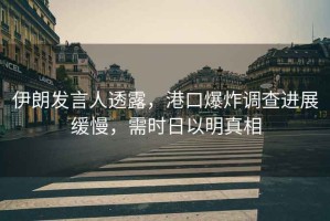 伊朗發(fā)言人透露，港口爆炸調(diào)查進(jìn)展緩慢，需時(shí)日以明真相