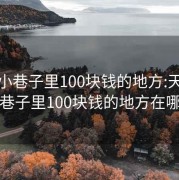 天津小巷子里100塊錢的地方:天津小巷子里100塊錢的地方在哪