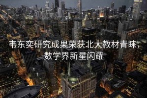 韋東奕研究成果榮獲北大教材青睞，數學界新星閃耀