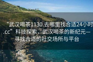 “武漢喝茶1130.去哪里找合適24小時.cc”科技探索，武漢喝茶的新紀(jì)元—尋找合適的社交場所與平臺