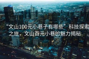 “文山100元小巷子有哪些”科技探索之旅，文山百元小巷的魅力揭秘