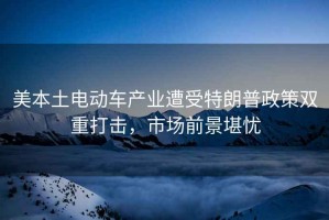 美本土電動車產(chǎn)業(yè)遭受特朗普政策雙重打擊，市場前景堪憂