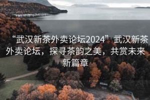 “武漢新茶外賣論壇2024”武漢新茶外賣論壇，探尋茶韻之美，共賞未來新篇章