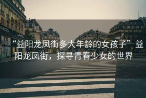 “益陽龍鳳街多大年齡的女孩子”益陽龍鳳街，探尋青春少女的世界