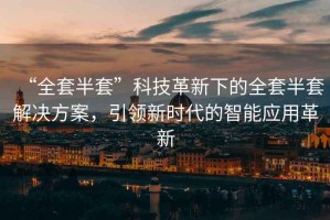 “全套半套”科技革新下的全套半套解決方案，引領(lǐng)新時(shí)代的智能應(yīng)用革新