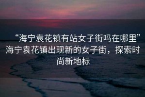 “海寧袁花鎮有站女子街嗎在哪里”海寧袁花鎮出現新的女子街，探索時尚新地標