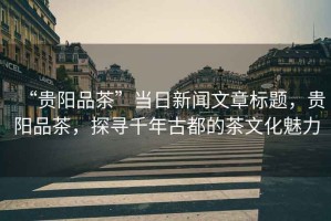 “貴陽品茶”當日新聞文章標題，貴陽品茶，探尋千年古都的茶文化魅力
