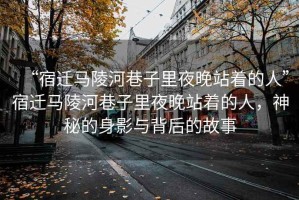 “宿遷馬陵河巷子里夜晚站著的人”宿遷馬陵河巷子里夜晚站著的人，神秘的身影與背后的故事