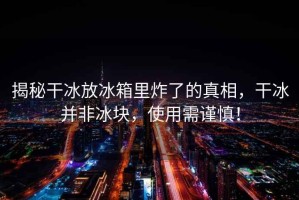 揭秘干冰放冰箱里炸了的真相，干冰并非冰塊，使用需謹(jǐn)慎！