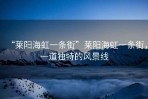 “萊陽海虹一條街”萊陽海虹一條街，一道獨特的風景線
