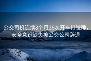 公交司機(jī)連續(xù)8個(gè)月26次開車打瞌睡，安全意識(shí)缺失被公交公司辭退