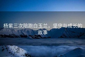 楊紫三次陪跑白玉蘭，堅守與成長的故事