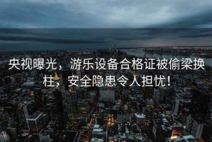 央視曝光，游樂設備合格證被偷梁換柱，安全隱患令人擔憂！