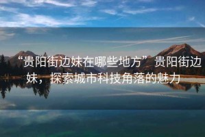 “貴陽街邊妹在哪些地方”貴陽街邊妹，探索城市科技角落的魅力