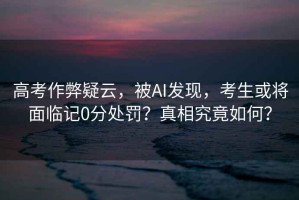高考作弊疑云，被AI發現，考生或將面臨記0分處罰？真相究竟如何？