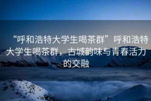 “呼和浩特大學(xué)生喝茶群”呼和浩特大學(xué)生喝茶群，古城韻味與青春活力的交融