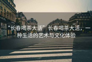 “長春喝茶大活”長春喝茶大活，一種生活的藝術(shù)與文化體驗