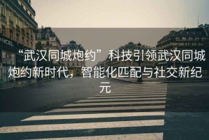 “武漢同城炮約”科技引領武漢同城炮約新時代，智能化匹配與社交新紀元