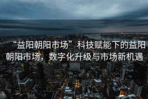“益陽朝陽市場”科技賦能下的益陽朝陽市場，數字化升級與市場新機遇