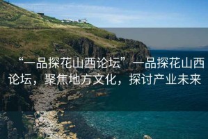 “一品探花山西論壇”一品探花山西論壇，聚焦地方文化，探討產業未來