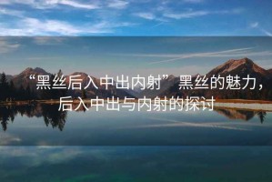 “黑絲后入中出內射”黑絲的魅力，后入中出與內射的探討