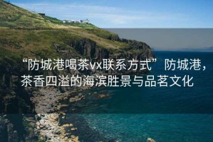 “防城港喝茶vx聯系方式”防城港，茶香四溢的海濱勝景與品茗文化