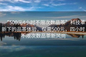 “500元4小時(shí)不限次數(shù)品茶”科技革新下的品茶體驗(yàn)，僅需500元，四小時(shí)不限次數(shù)品茶新風(fēng)尚