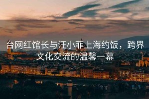 臺網紅館長與汪小菲上海約飯，跨界文化交流的溫馨一幕