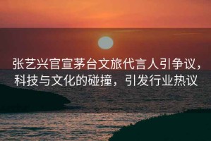張藝興官宣茅臺文旅代言人引爭議，科技與文化的碰撞，引發行業熱議