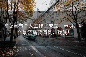 陳龍宣布個人工作室成立，聲明，哪個景區需要演員，找我！