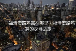 “福清宏路雞窩在哪里”福清宏路雞窩的探尋之旅