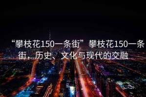 “攀枝花150一條街”攀枝花150一條街，歷史、文化與現代的交融