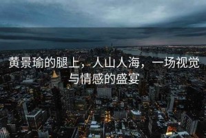黃景瑜的腿上，人山人海，一場視覺與情感的盛宴