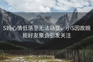 S媽心情低落至無法站立，小S因故婉拒好友聚會(huì)引發(fā)關(guān)注