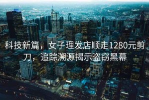 科技新篇，女子理發店順走1280元剪刀，追蹤溯源揭示盜竊黑幕