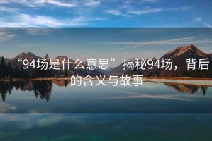 “94場(chǎng)是什么意思”揭秘94場(chǎng)，背后的含義與故事
