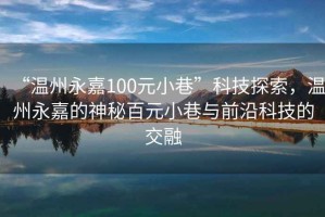 “溫州永嘉100元小巷”科技探索，溫州永嘉的神秘百元小巷與前沿科技的交融