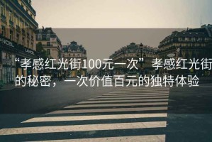 “孝感紅光街100元一次”孝感紅光街的秘密，一次價值百元的獨特體驗