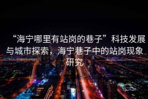 “海寧哪里有站崗的巷子”科技發展與城市探索，海寧巷子中的站崗現象研究