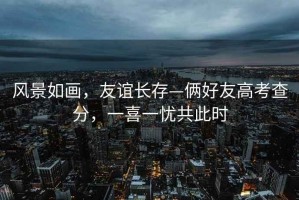 風景如畫，友誼長存—倆好友高考查分，一喜一憂共此時