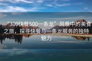 “300快餐500一條龍”風(fēng)景中的美食之旅，探尋快餐與一條龍服務(wù)的獨特魅力