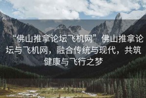 “佛山推拿論壇飛機網”佛山推拿論壇與飛機網，融合傳統與現代，共筑健康與飛行之夢