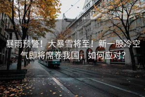 暴雨預(yù)警！大暴雪將至！新一股冷空氣即將席卷我國，如何應(yīng)對？