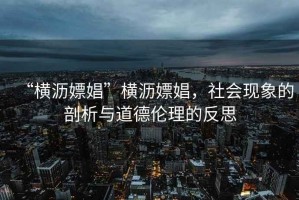 “橫瀝嫖娼”橫瀝嫖娼，社會現象的剖析與道德倫理的反思